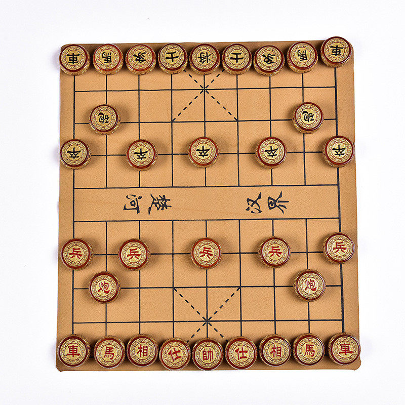 实木中国象棋套装工艺送礼品成人家用收藏便携金丝楠木大小号