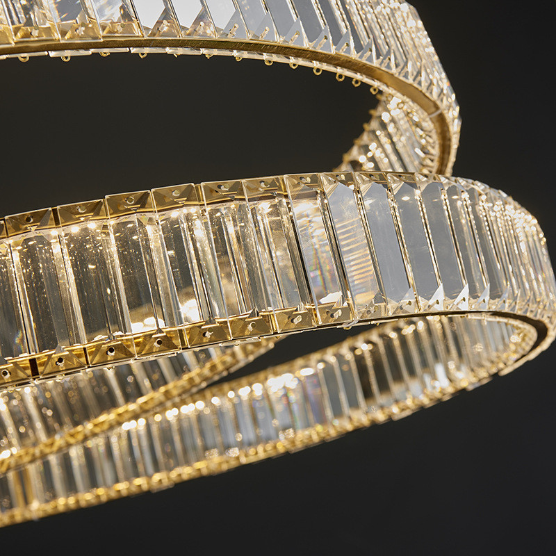 轻奢吊灯外贸设计师样板房别墅客厅水晶吊灯酒店民宿led吊灯