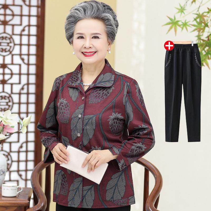中老年人春装中年女衬衣长袖50-60岁老人服春秋妈妈衬衫,女装/女士精品,中老年女装,淘宝优惠券,粉丝福利购,淘宝优惠卷
