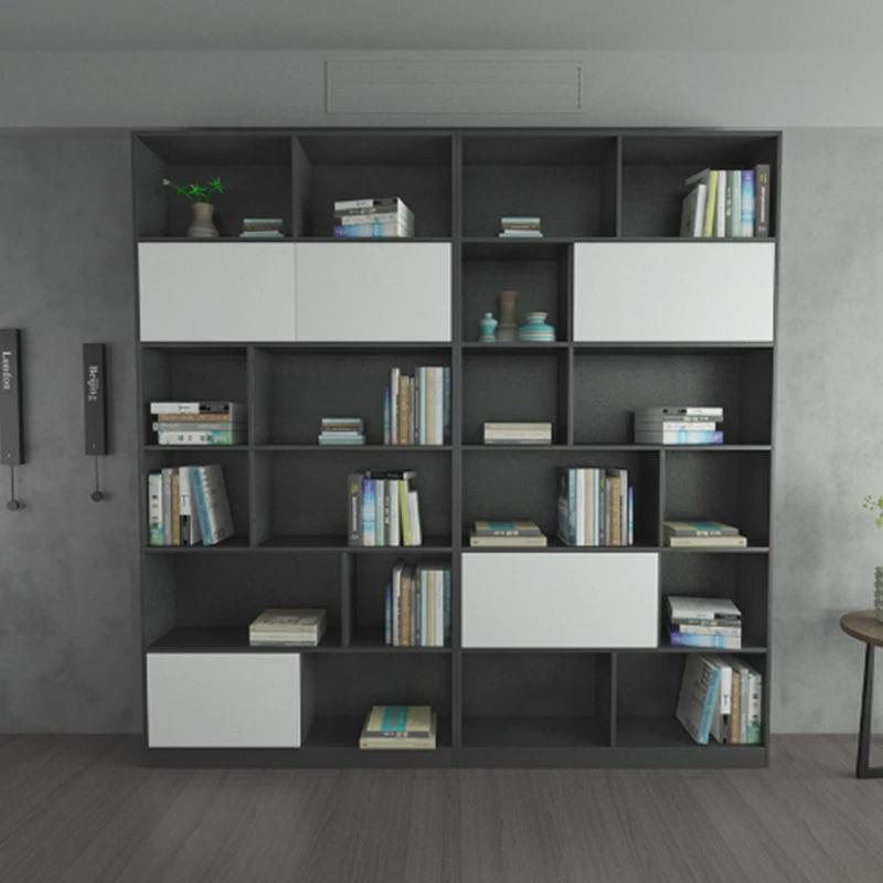 现代简约客厅整面墙大书柜装饰柜组合书房置物架多功能背景墙书架