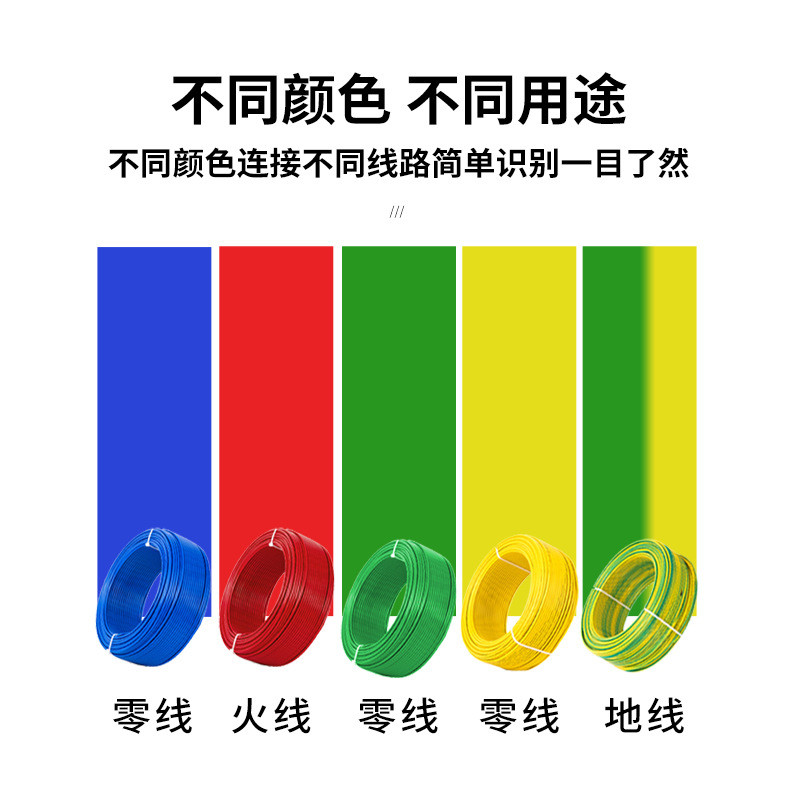 热销国标bvbvr电缆线单芯1.5/2.5/4/6/平方软线家装阻燃工程铜芯