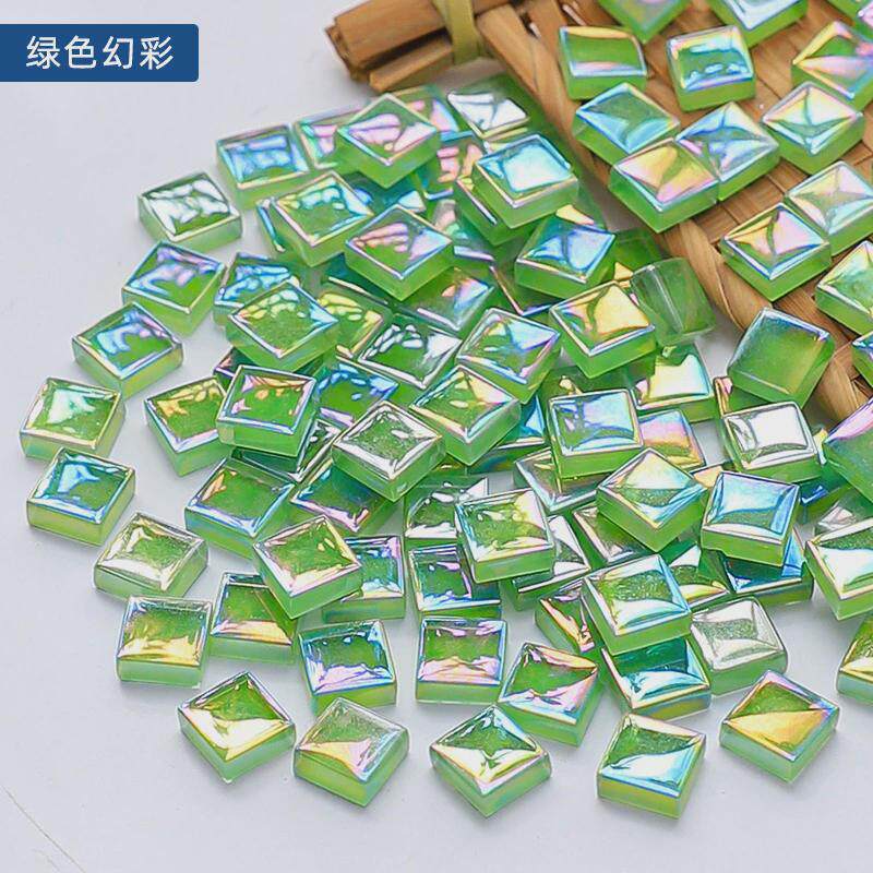 10公斤彩色水晶玻璃马赛克手工diy儿童创意品艺术美术区绘画材料
