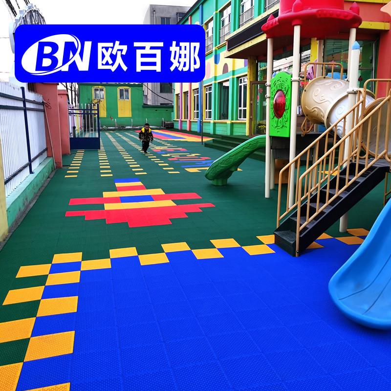 欧百娜室外悬浮地板篮球场防滑运动地板地垫篮球训练拼接地板