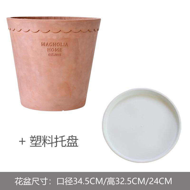 创意落地水泥花盆民宿盆陶盆大号庭院盆栽文艺工业风树客厅大口径
