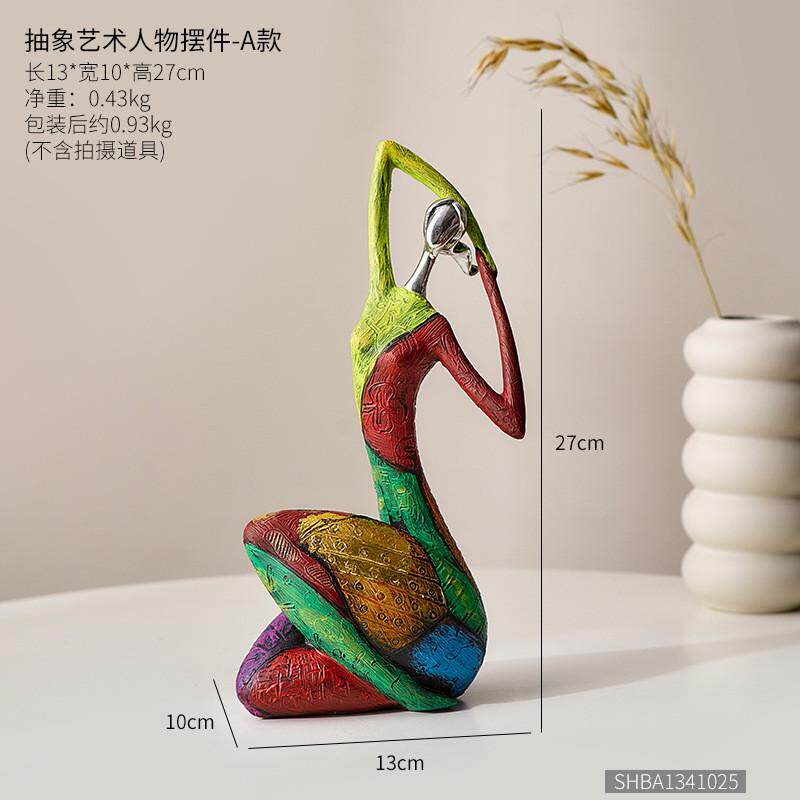 艺术感油画猫咪摆件家居客厅摆设创意轻奢样板房软装饰品货源