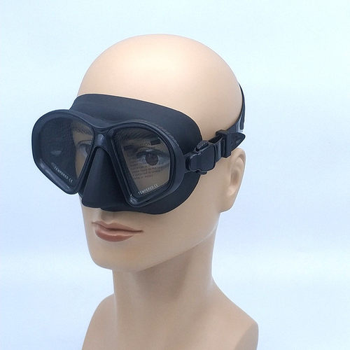 潜水镜深潜钢化低容积率儿童自由潜面罩面镜水肺潜水伏潜浮潜镜