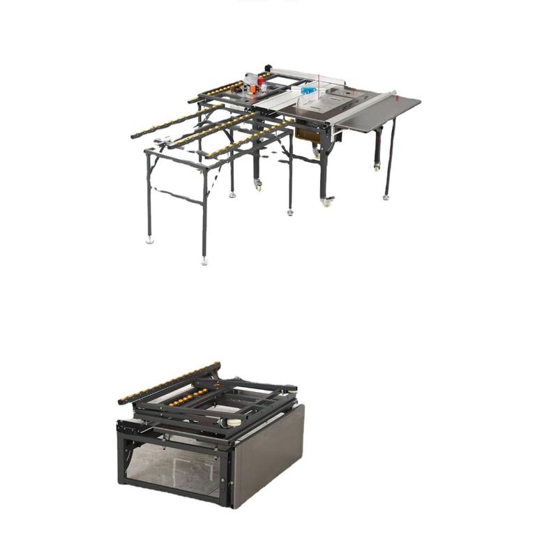 wjs480推台子母锯带小型推台锯家装吸尘大小锯