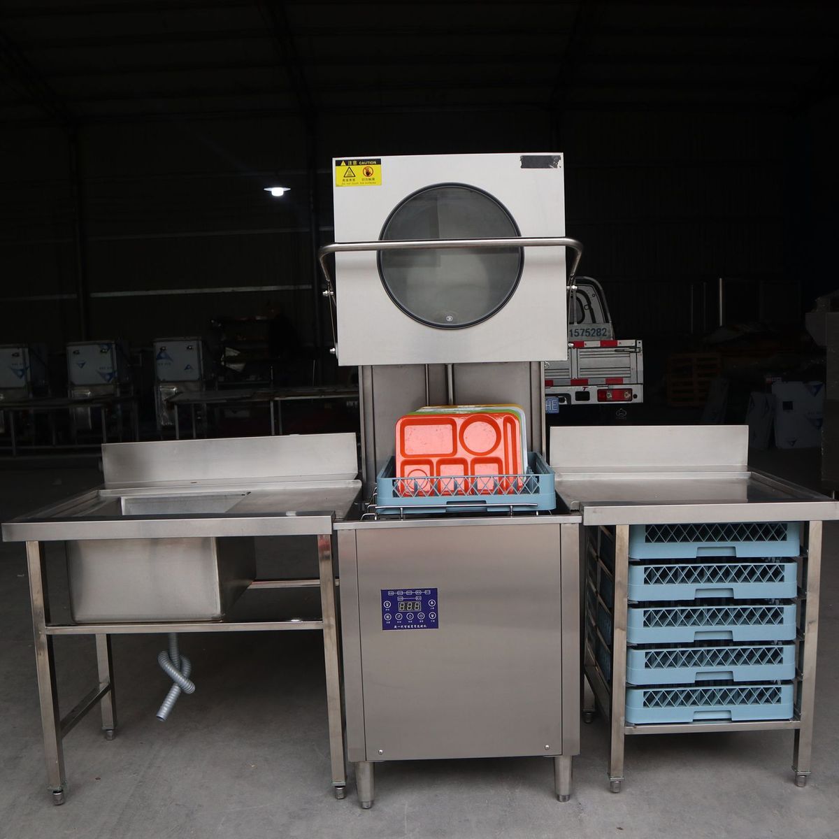 揭盖式洗碗机餐厅式洗碗机饭店学校食堂不锈钢商用掀盖酒店洗碗机