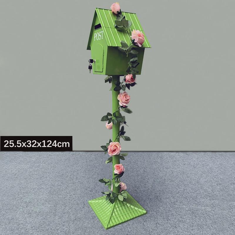铁艺复古小屋信报箱庭院家居装饰幼儿园拉花网红征集意见信箱邮箱