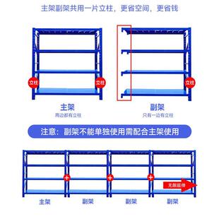 仓储货架家用置物架多层重型仓库货物铁架子快递架子储藏室收纳架