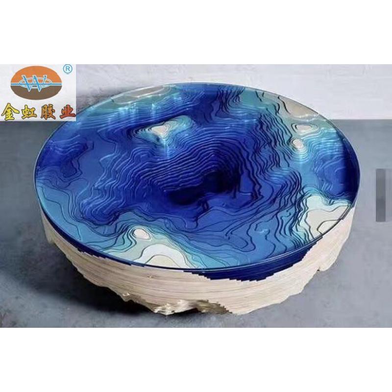 jh5519大型浇灌河流桌工艺品专用超透明环氧ab胶发泡热不不发20kg