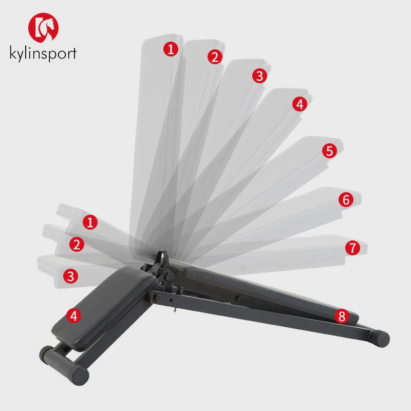 仰卧起坐卧推凳腹肌板家用飞鸟健身椅多功能商用可折叠哑铃凳