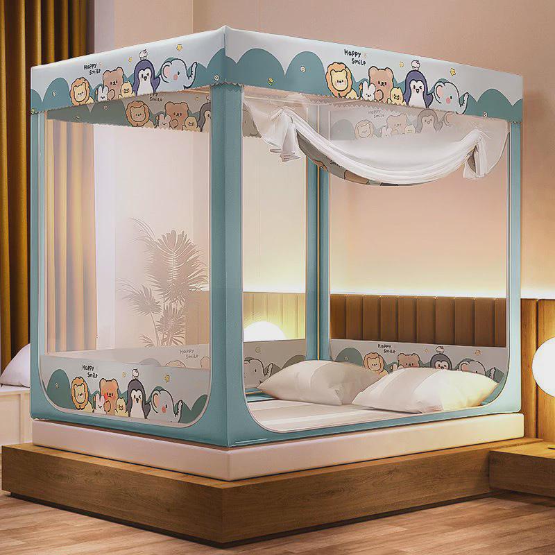 蚊帐家用带支架一体式夏季防蚊拉链公主风双人卧室宿舍.米大床