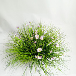 仿真草垛草堆景观作假制草绿草软装搭配草丛团草植物墙绿植门头室