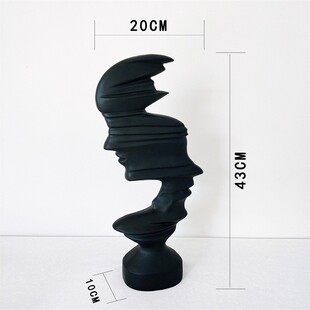 家居创意抽象人物艺术工艺品摆件桌面高级感装饰客厅玄关树脂家用