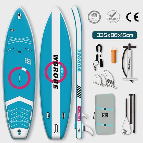 sup充气户外滑板专业立式冲浪板竞速浆板站水上漂流划水桨板