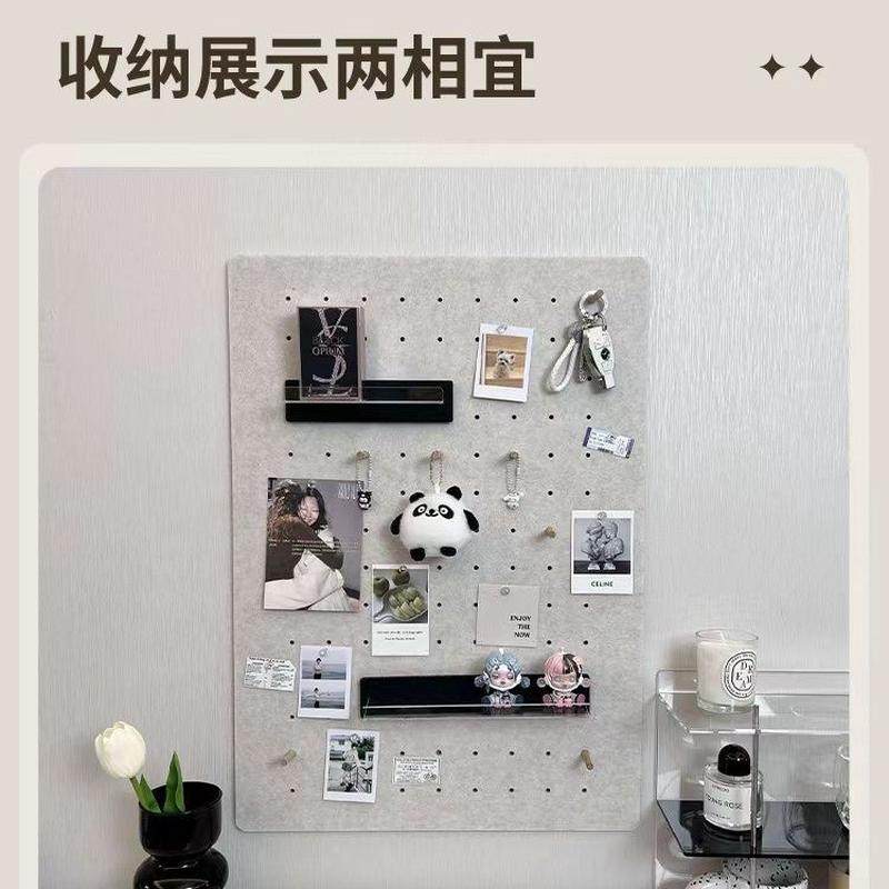 板毛毡洞洞板北欧风彩色毛毡墙贴墙面装饰自粘照片墙展示创意