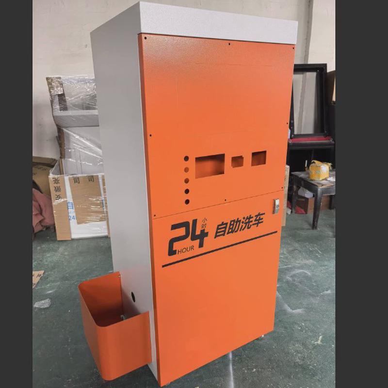 自助洗车机源头钣金外壳来样来图按需制作提供设计控制柜厂家