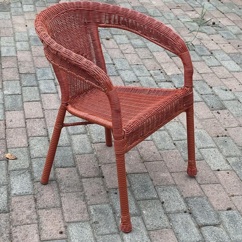 户外藤椅三件套阳台休闲靠背椅藤编椅子藤椅花园庭院桌椅户外家具