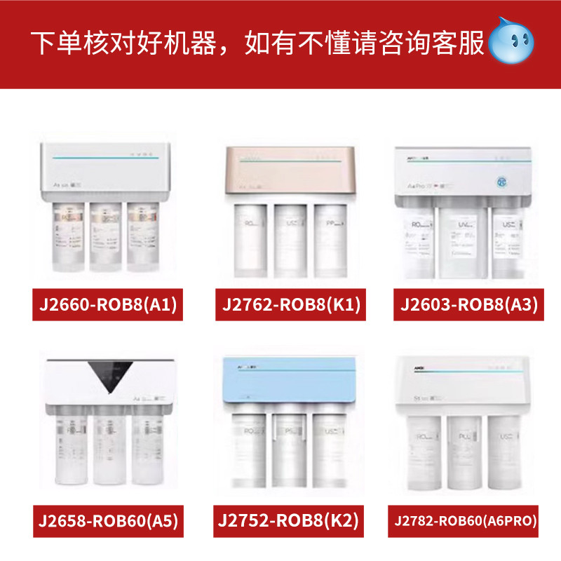 适配安吉尔净水器A6pro滤芯A4/S6/J2666ROB8/S2/K7/A1/K5通用PPUS