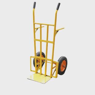 厂家供应手推车圆小推车仓库推货车手拉车黄双货车-8汽轮推车