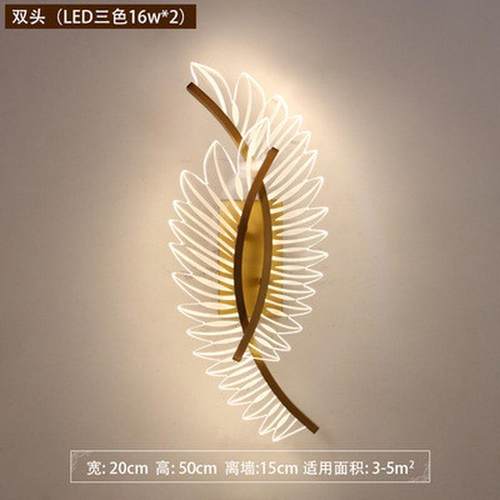 创意全铜床头壁灯led灯超亮简约现代过道装饰灯新款客厅轻奢灯具