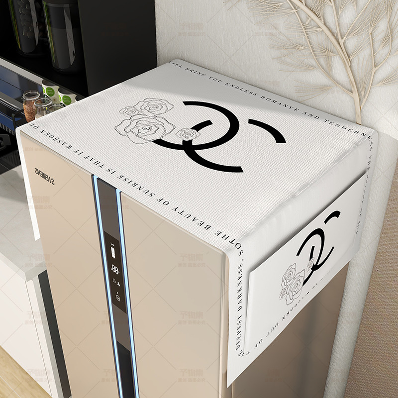 2023新款冰箱防尘盖布轻奢高档双开门防水防油可顶部散热型简约