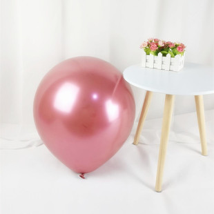 饰气球生日派对结婚庆典房间浪漫场景布置用品 18寸加厚金属铬色装