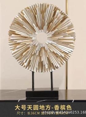 轻奢欧式酒柜摆设办公桌样板房摆件简约现代家居装饰品工艺品客厅