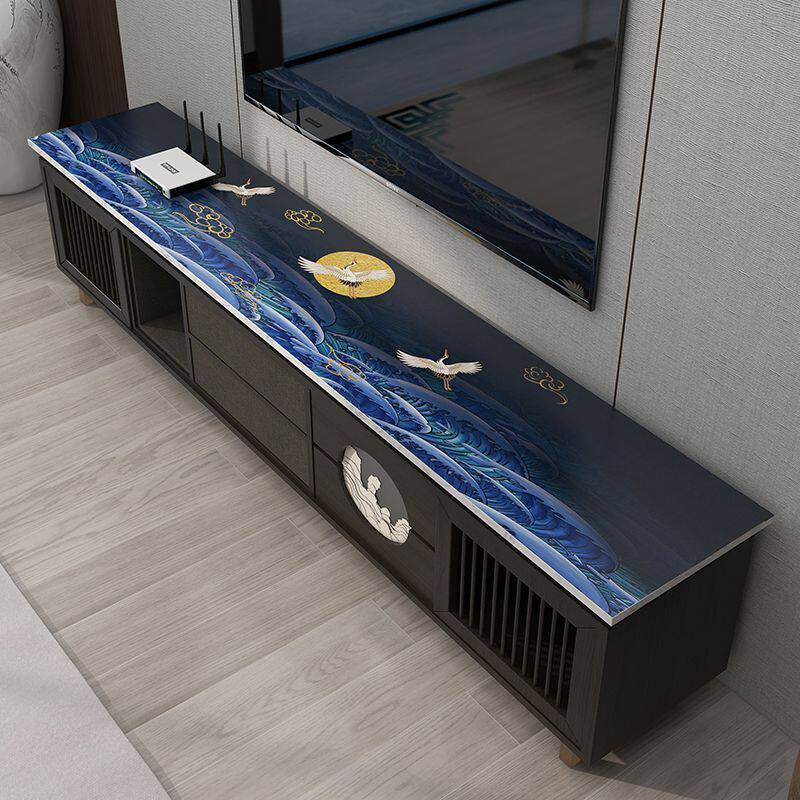 加厚电视柜桌垫中式茶几餐桌垫子长方形无味桌布防水长条免洗