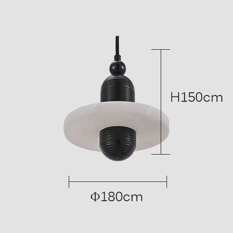 北欧轻奢极简风格天然云石吊灯餐厅卧室床头吧台灯吊线小吊灯