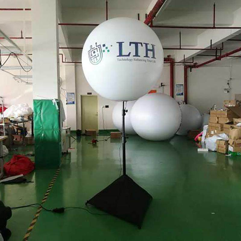 发广告七彩led定制光灯球支架球可印logo 空飘球落地球触碰感应灯