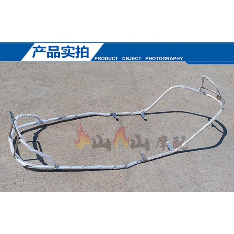 适用ZY125摩托车护杠5代凌鹰YMH老款凌鹰125全车护架不锈钢保险杠