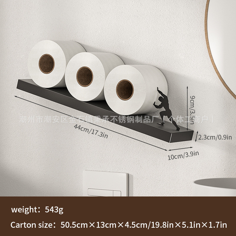 新款纸巾纸巾盒浴室免打孔创意收纳架厨房纸巾置物架卫生间纸巾盒