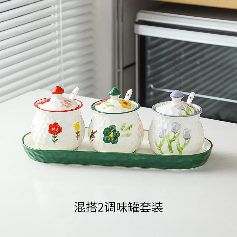 陶瓷装猪油罐厨房家用熟油荤油油泼辣子罐子盐罐辣椒罐其他无喆征