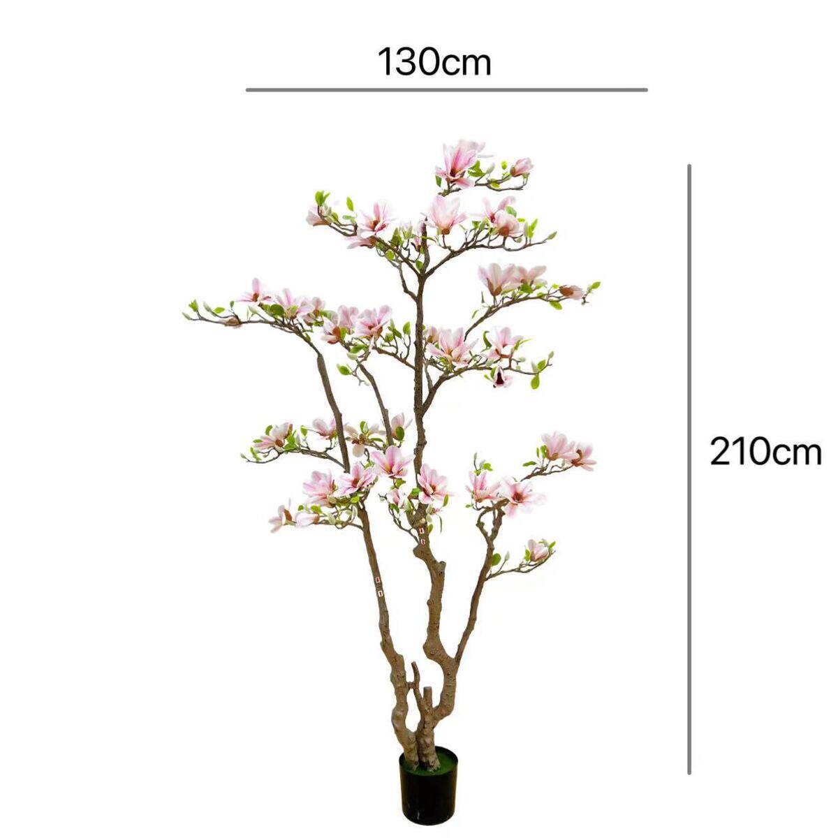客厅玉兰花树仿真绿植假树室内高端仿生禄植盆栽落地装饰植物摆件