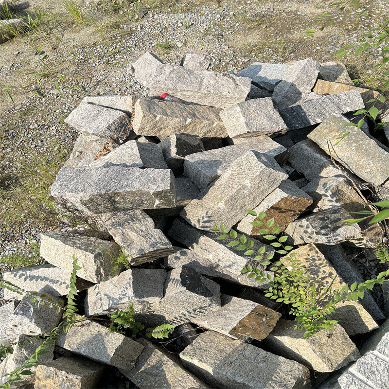 天然砌墙石青石垒墙石青条石毛石块石片石花园花坛挡土石色地基石