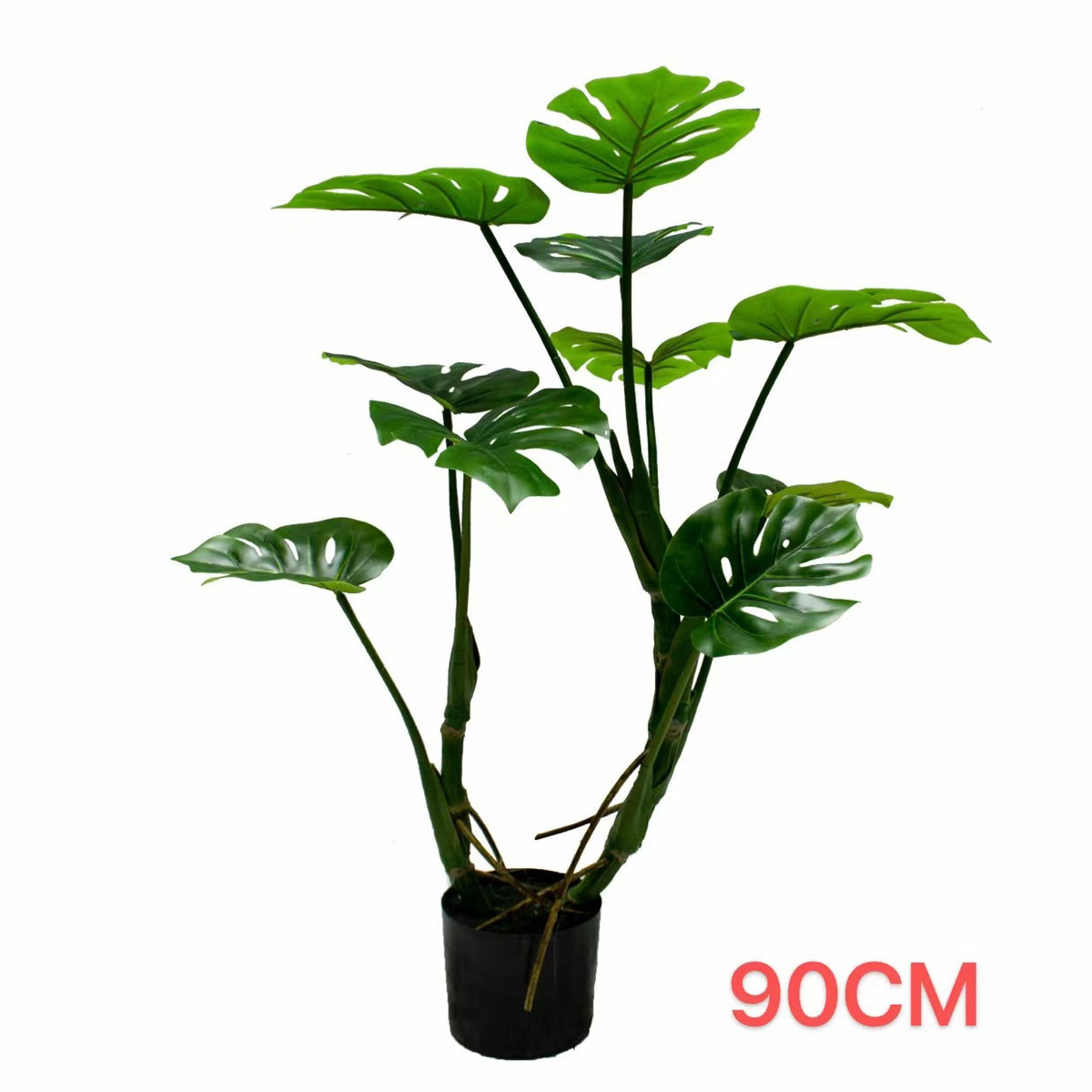 北欧风仿真龟背竹植物假树仿生绿植盆栽室内客厅装饰橱窗造景摆件