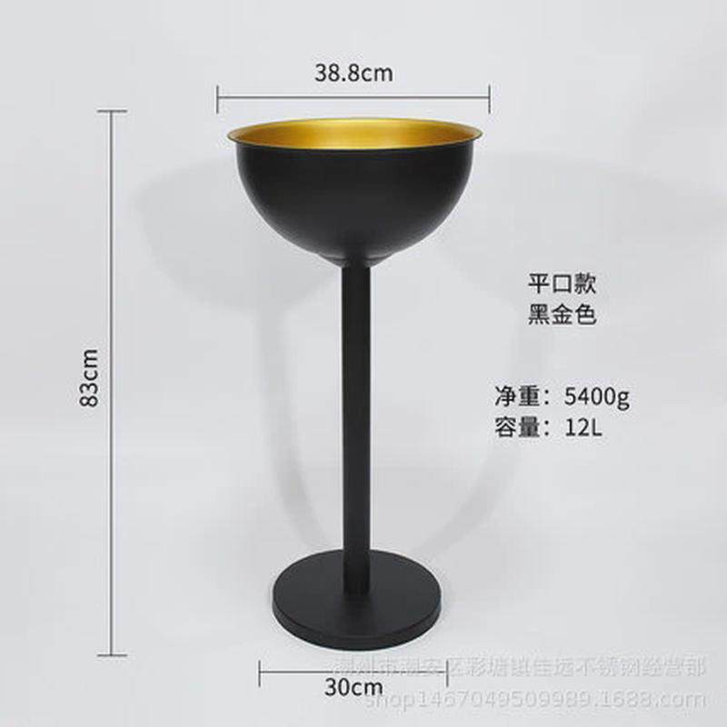 立式连架香槟桶冰桶金属不锈钢冰酒盆家用户外加厚酒吧ktv冰镇器