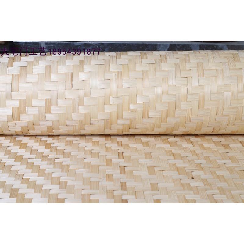 OF9D装修竹席吊顶复古贴墙竹编背景民宿饭店草席墙面装饰材料酒店