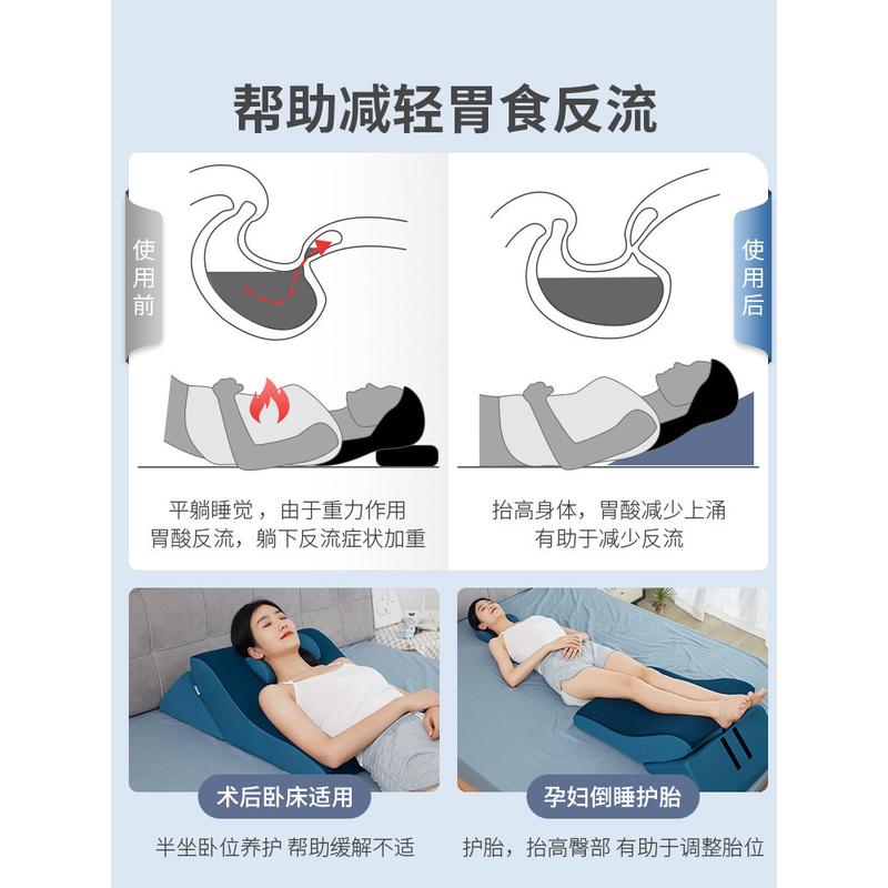 0wyv床头靠垫大靠背胃卧床老人食管防反流斜坡病人半卧位术后床上