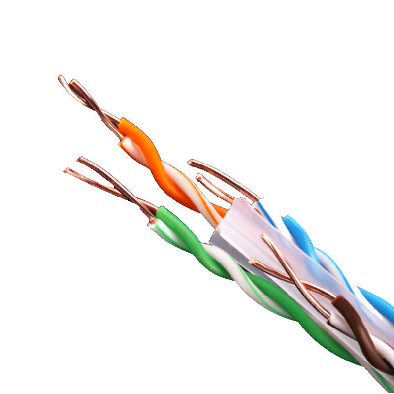 超六类网线CAT6千兆高速网络线室内外8芯双绞无氧铜网线电脑跳线