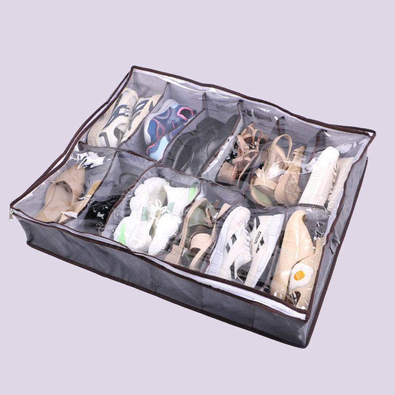 批发无纺布收纳鞋盒防尘防潮袋格透明视窗储物鞋子收纳袋,收纳整理,桌面收纳盒,淘宝优惠券,粉丝福利购,淘宝优惠卷