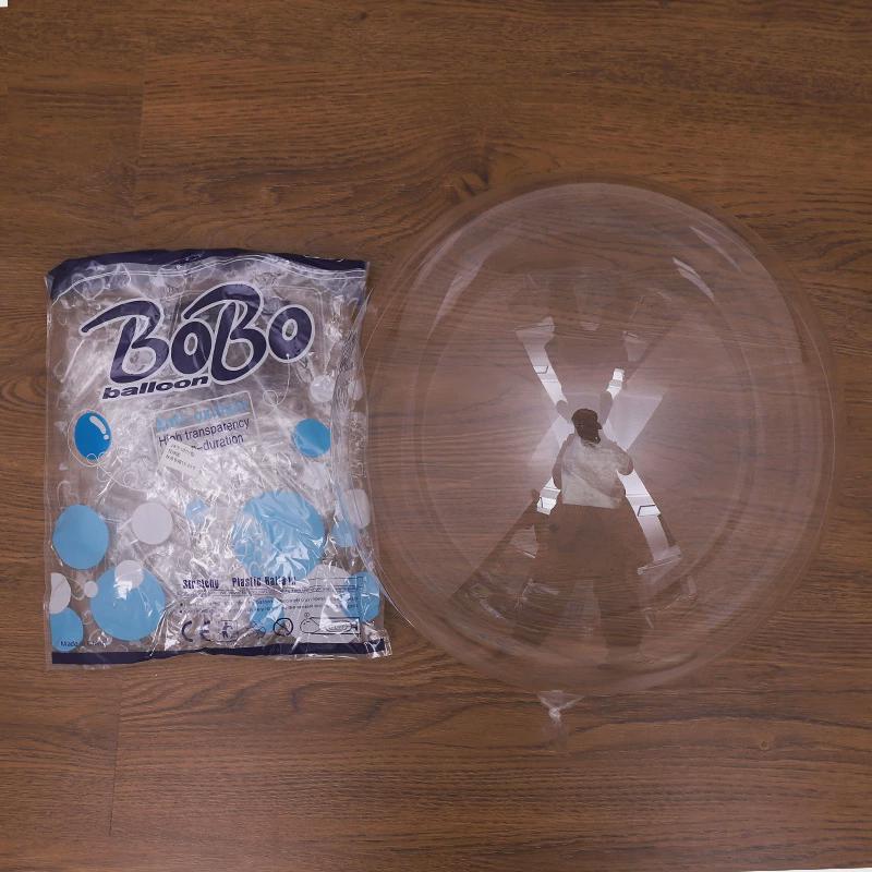 整包卖免拉伸版透明波波球10182436寸超透不氧化羽毛亮片气球