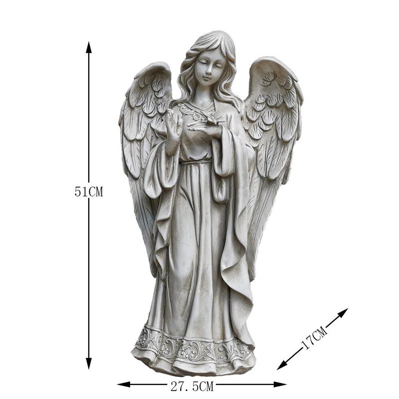 欧式花园装饰户外摆设少女天使工艺品树脂雕塑园林别墅庭院摆件