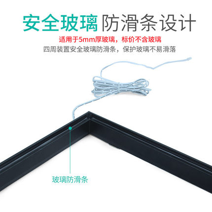 厂家直销带感应led柜灯铝合金框隔板意式极简发光玻璃层板