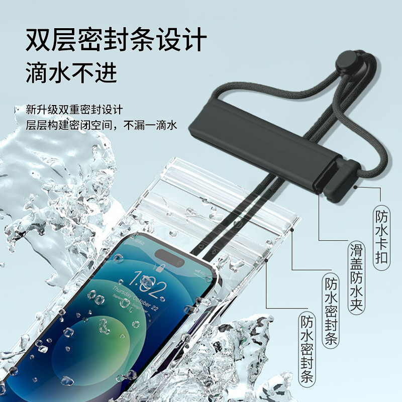 MOBILE PHONE WATERPROOF BAG TOUCHSCREEN SWIMMING ZIPLOCK SEALED BAG WATERPROOF DIVING SHOOTING DRIFTING SEASIDE TRANSPARENT MOBILE PHONE NEW