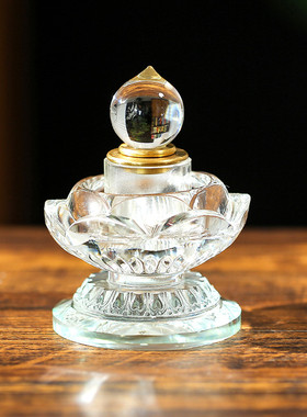 水晶舍利塔装藏红花供放舍利子甘露丸菩提塔摆件宝箧印陀罗尼经塔