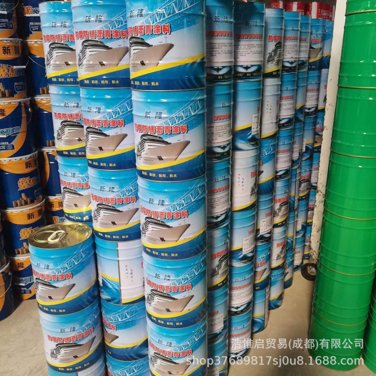 新隆沥青漆防水防锈漆船舶管道防腐漆10kg底漆船用漆
