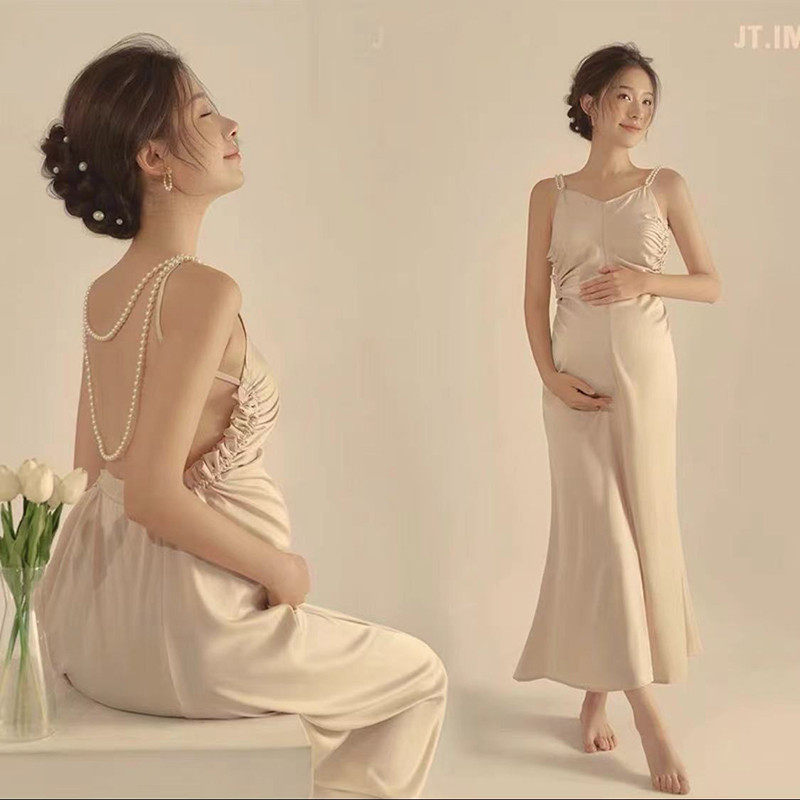 新款孕妇拍照影楼主题摄影服装时尚妈咪艺术照服饰